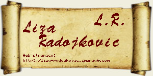 Liza Radojković vizit kartica